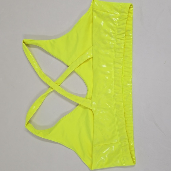 Carbon38 Neon Yellow Activewear Top - Picture 3 of 11